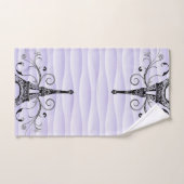 Lila Eiffelhandtuch Geblüht Handtuch Set (Handtuch)