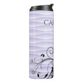 Lila Eiffelturm Blühe Thermal Tumbler Thermosbecher (Nach links gedreht)