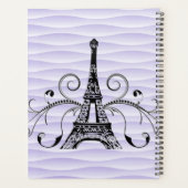 Lila Eiffelturm Geblüht Planer (Rückseite)