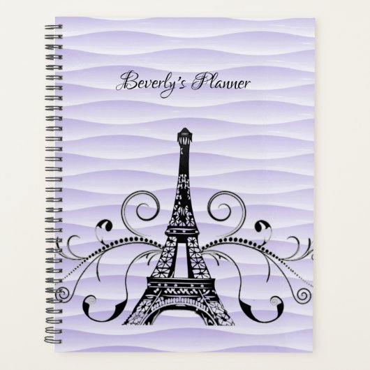Lila Eiffelturm Geblüht Planer (Vorderseite)