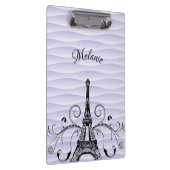 Lila Eiffelturm Geblüht Zwischenablage Klemmbrett (Rechts)