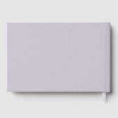 Lila Eiffelturm Hochzeitsbuch Gästebuch (Rückseite)