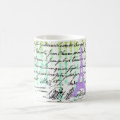Lila Eiffelturm Kaffeetasse (Mittel)