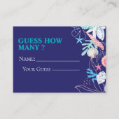 Lila ein kleines Perlenguess wie viele Game Card Begleitkarte (Vorderseite)