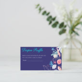 Lila eine kleine Perle unter Meerwasser Babydusche Begleitkarte (Stehend Vorderseite)