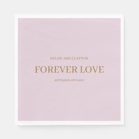 Lila einfache Hochzeit Napkins Serviette (Vorderseite)