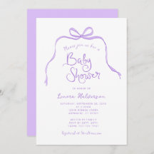 Lila Einfache Kinderdusche