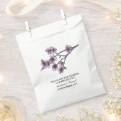 Lila Einfache Kirschblüten bevorzugen Taschen Geschenktütchen (Ausgeschnitten)