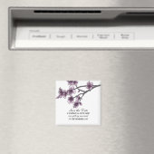 Lila Einfache Kirschblüten speichern das Datumsfen Magnet (In Situ (Geschirrspüler))