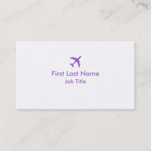 Lila, einfache Visitenkarten Visitenkarte (Vorderseite)