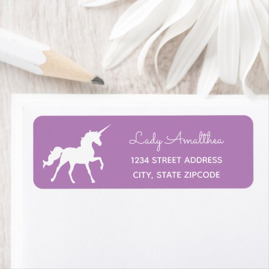 Lila Einfarbadresse (Insitu)