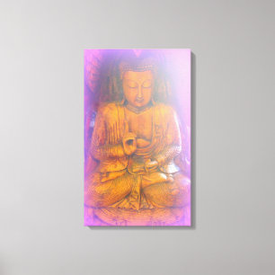 lila eingewickelte Leinwand der Auras Buddha
