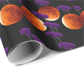 Lila Eingriff Geschenkpapier (Rolleneckpunkt)