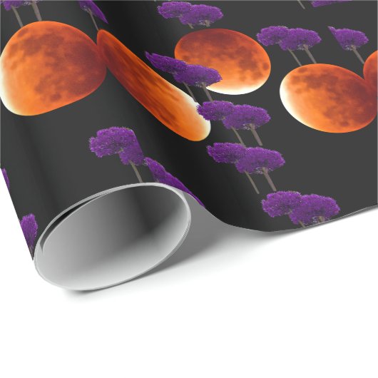 Lila Eingriff Geschenkpapier (Rolleneckpunkt)