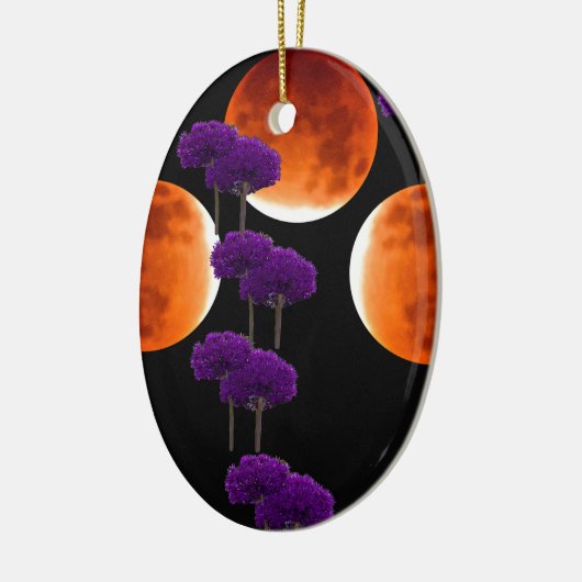 Lila Eingriff Keramikornament (Links)