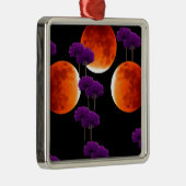 Lila Eingriff Silbernes Ornament (Rechts)