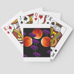 Lila Eingriff Spielkarten