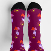 Lila Einhorn-Crew Socken (Oben)