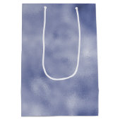 Lila Einhorn-Glitzer Mittlere Geschenktüte (Rückseite)