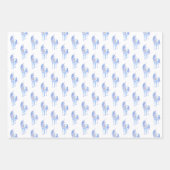 Lila Einhorn Gold Glitzer Herz Geschenkpapier Set (Vorderseite)