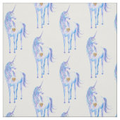 Lila Einhorn-Gold-Herz Stoff (Muster)