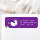 Lila Einhorn, Goldstars und Regenbogen (Insitu)