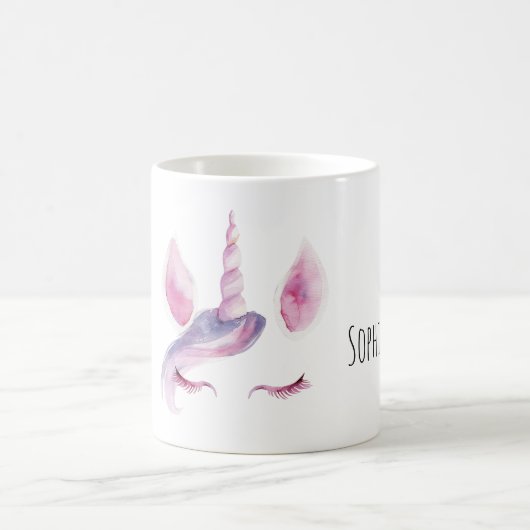 Lila Einhorn Kaffeetasse (Mittel)