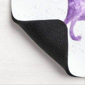 Lila Einhorn Mousepad (Ecke)