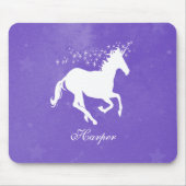 Lila Einhorn-Personalisiert-Mauspad Mousepad (Vorne)