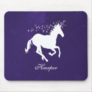 Lila Einhorn-Personalisiert-Mauspad Mousepad