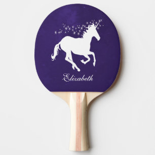 Lila Einhorn Personalisiert Ping Pong Paddel Tischtennis Schläger