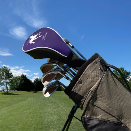 Lila Einhorn-Personalisierte Golf Head Cover Golf Headcover