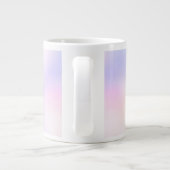 Lila Einhorn Rosa Pfirsichläufer Jumbo-Tasse (Rückseite)