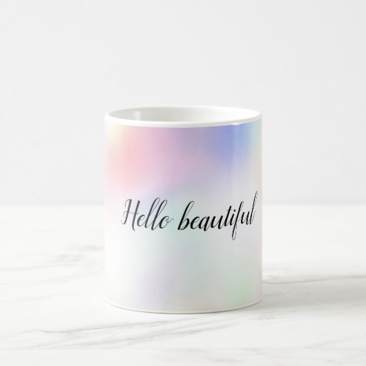 Lila Einhorn Rosa Pfirsichläufer Kaffeetasse (Mittel)