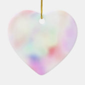 Lila Einhorn Rosa Pfirsichläufer Keramik Ornament (Hinten)