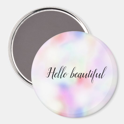 Lila Einhorn Rosa Pfirsichläufer Magnet (Vorderseite/Rückseite)