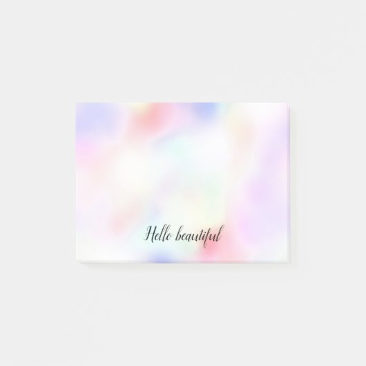 Lila Einhorn Rosa Pfirsichläufer Post-it Klebezettel (Vorderseite)