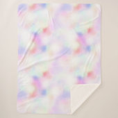 Lila Einhorn Rosa Pfirsichläufer Sherpadecke (Vorderseite)