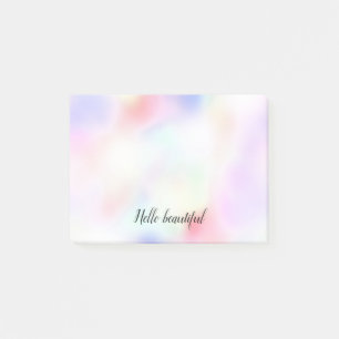 Lila Einhorn, rosa Rainbow          Post-it Klebezettel