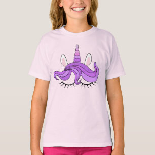 Lila Einhorn T-Shirt