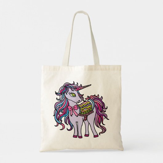 Lila Einhorn Tragetasche (Rückseite)