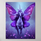 Lila Einhornblume Poster (Vorne)
