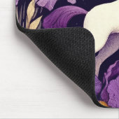 Lila Einhornbügeleisen Unicorns Mousepad (Ecke)