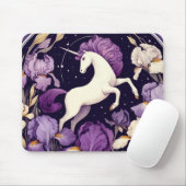 Lila Einhornbügeleisen Unicorns Mousepad (Mit Mouse)
