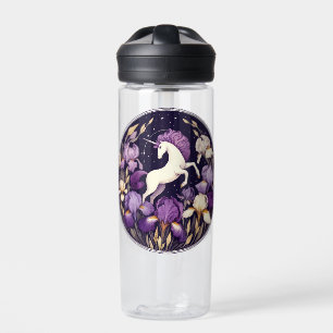 Lila Einhornbügeleisen Unicorns Trinkflasche