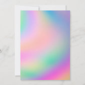 Lila Einhorngeburtseinladung Einladung (Rückseite)