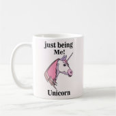 Lila Einhornkopf Kaffeetasse (Links)