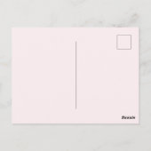 Lila Einhornkopf Postkarte (Rückseite)