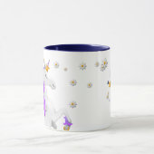Lila Einhornkrone und Zepter Magisch Tasse (Zentrum)