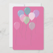 Lila Einhornstars Geburtstag Einladung (Rückseite)